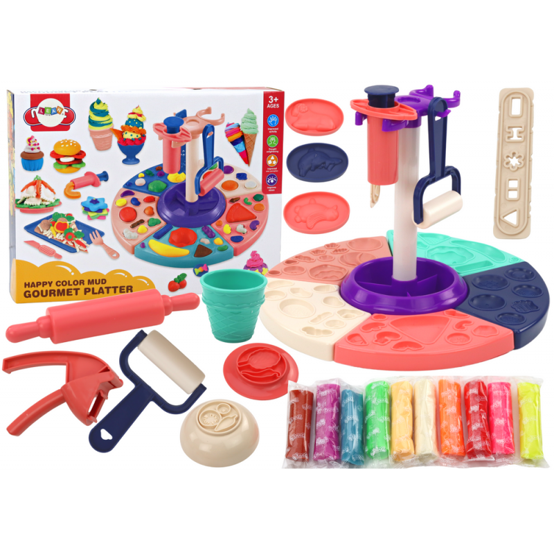 Playdough szett Konyhai kifacsart szakácstartozékok