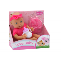 Babababa, rózsaszín ruhák, fejpánt, etetési kellékek