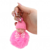 Pompom Doll kulcstartó medál kulcsokhoz kézitáskák mix