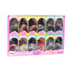 Pompom Doll kulcstartó medál kulcsokhoz, kézitáskákhoz, vegyes színekhez