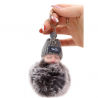 Pompom Doll kulcstartó medál kulcsokhoz, kézitáskákhoz, vegyes színekhez