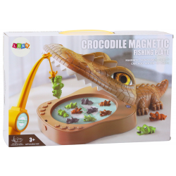 Krokodil horgászat Játék Mágneses barna krokodil