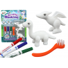 DIY Art Set Dinosaurs Figurines 2db Marker Ecset