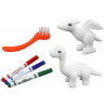 DIY Art Set Dinosaurs Figurines 2db Marker Ecset