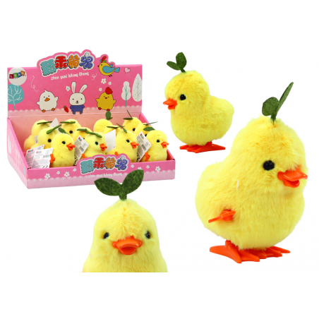 Sárga óramű Ugró Tyúk Levéllel