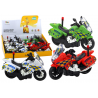 Rendőr motorkerékpár Motor Rendőrautó Fényhang Motorek Mix