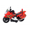 Rendőr motorkerékpár Motor Rendőrautó Fényhang Motorek Mix