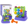 Dinosaur Oktatási Panel Whack-A-Mole Sorter játék gyerekeknek Lila