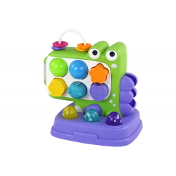 Dinosaur Oktatási Panel Whack-A-Mole Sorter játék gyerekeknek Lila