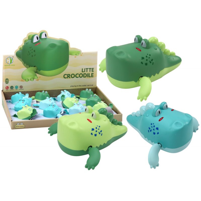 Felhúzható úszó krokodil fürdőjáték