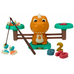 Tanulás számolni Oktatási játék Mérlegmérleg dinoszauruszok matematikai kártyák