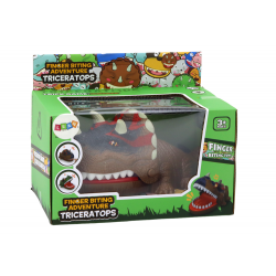 Arcade játék Biting Dinosaur Triceratops Brown Lights Sounds