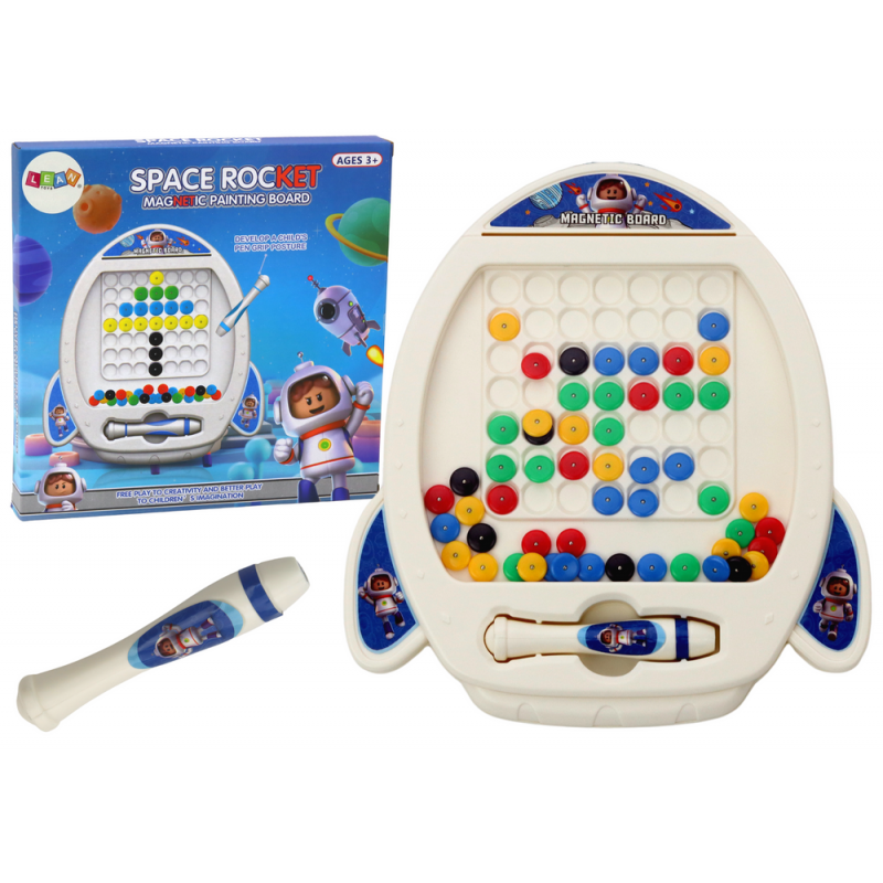 Mágneses tábla Space Rocket 7 Designs Pen