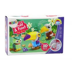 Kreatív művészi madarak 3D gipszfestékek készlete