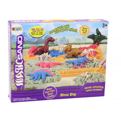 Magic Kinetic Sand Dinosaurs Skeletons Formák 6 db