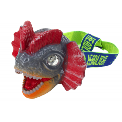 Dinoszaurusz fejlámpa zseblámpa állítható fejpánt 3 LED