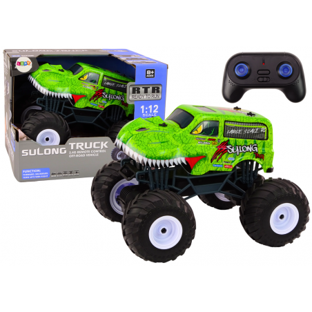 Távirányítós terepjáró 2.4G RC 1:12 Dinosaur Green