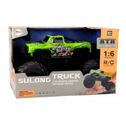Nagy terepjáró távirányítós autó 2.4G RC 1:6 zöld