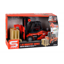 Red Forklift 1:16 Moving Forks Sounds Lights