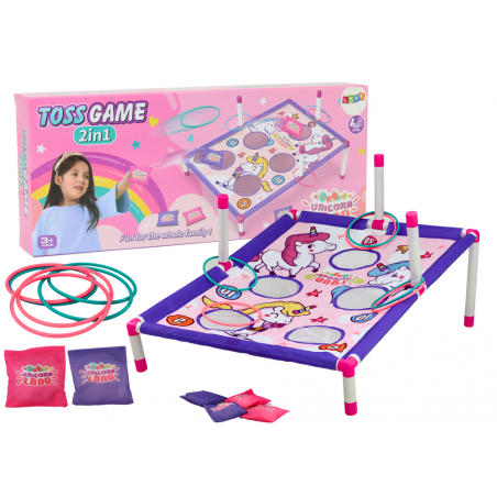 Arcade Game Hoop Bag Dob 2 az 1-ben egyszarvú tábla