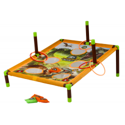 Arcade játék Táskadobó karika 2 az 1-ben dinoszauruszok tábla