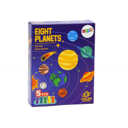 Műanyag készlet Play-Doh 8 Planets formákból, 5 színből