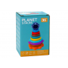 Piramis szortírozó fából készült piramis puzzle bolygók Space 10 db.