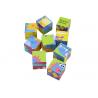 Oktatási puzzle 6 az 1-ben blokkok puzzle kockák 6 kép dinoszauruszok 9 El.