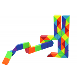 Bricks Arcade Játék Oktatási Színes Kígyó Puzzle 72 db.