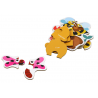 Oktatási Puzzle Állatok Puzzle Angoltanulás 48 db.