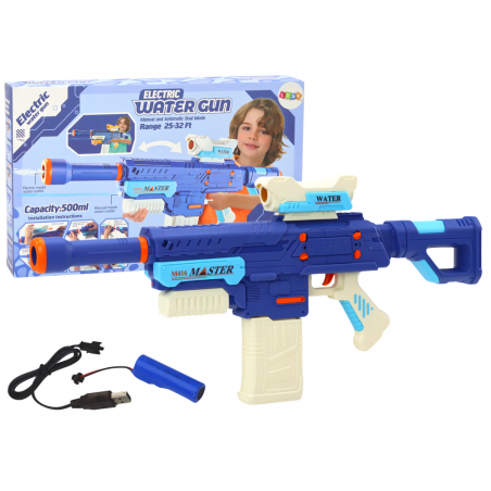 M416 újratölthető vízpuska 500 ml kék