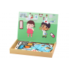 Mágneses puzzle készlet egy dobozban, az orvosi kórházban