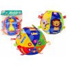 Plüss labda Soft Sensory Educational Animal Csörgő 18cm