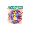 Plüss labda Soft Sensory Educational Animal Csörgő 18cm