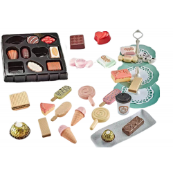 Cukrászda kávézó szett Sweets Figurines Kávétorta 50 db.