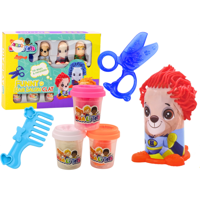 Kreatív Playdough emberek készlete, fodrászszalon-kiegészítők