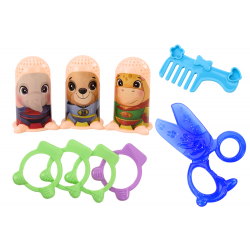 Kreatív Playdough emberek készlete, fodrászszalon-kiegészítők