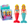 Mermaid Bath Wind Up Water Floating Türkiz Pink Doll MIX
