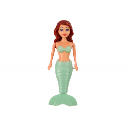 Mermaid felhúzó vízben lebegő türkiz sellő fürdőbaba