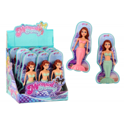Mermaid felhúzó vízben lebegő türkiz sellő fürdőbaba