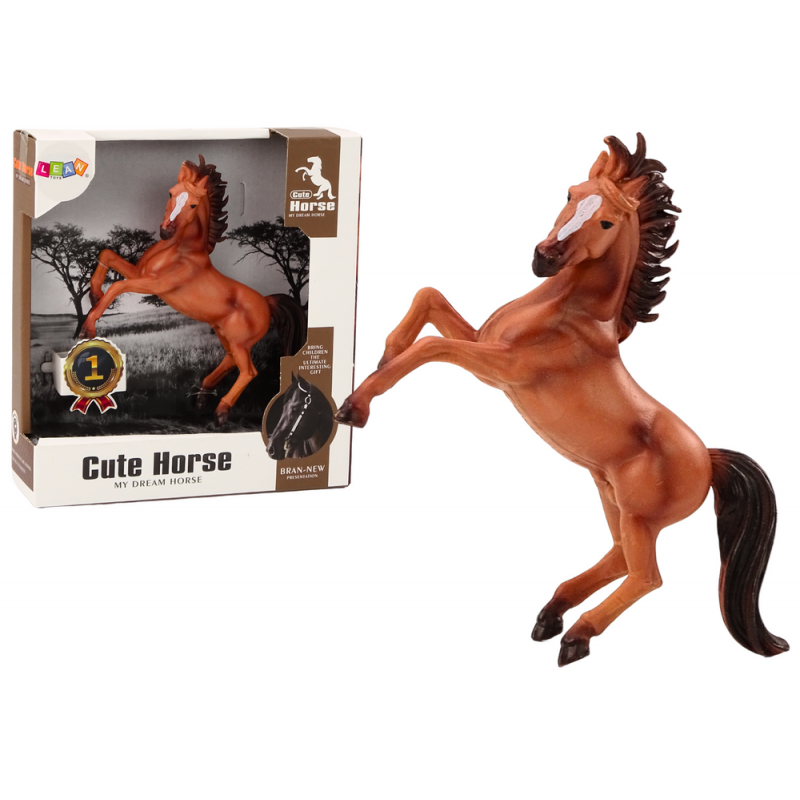 Ló Figura Barna Ló Álló Stable Farm Aranyos Ló