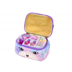 Beauty Set plüss kozmetikai táskában Unicorn körömlakk árnyékok