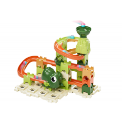Építőelemek Ball Track Dinosaur 9 Levels 60 El