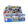 Police Boat Plane Helikopter Építőtégla Kék MIX