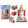 Építőtégla Space Rocket 6in1 Space Vehicles 1000 db.