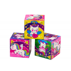 Magic Cube Oktatási Puzzle Unicorns Puzzle Logikai játék