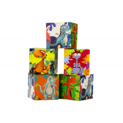 Magic Cube Oktatási Puzzle Dinoszauruszok Puzzle Logikai Játék
