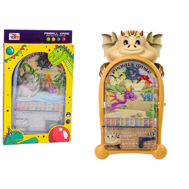 Arcade játék Pinball dinoszauruszok Dragon Stand bézs
