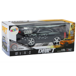 Távirányítós autó 1:18 Drift 360 Lights Black Sounds