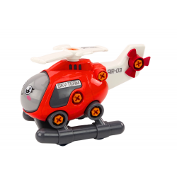 DIY Turning Cartoon Helikopter Red